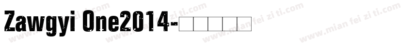 Zawgyi One2014字体转换
